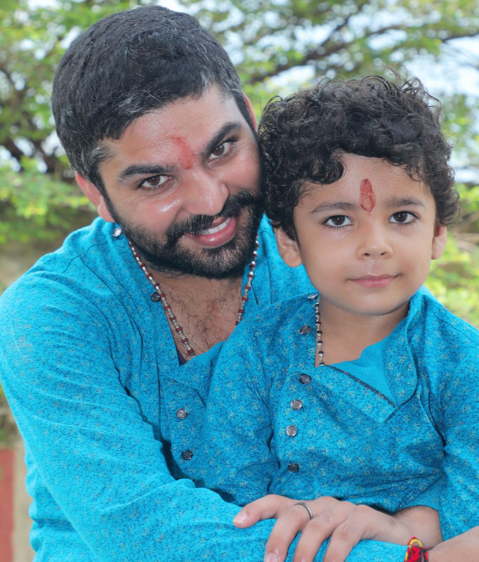 Atharv with Father